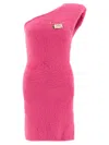 Ugg One Shoulder Knee-length Dress With Fuzzy Texture