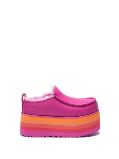 Ugg U Urseen Raspberry Multi Platform Wedges In Pink
