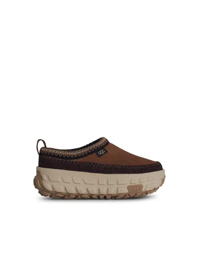 UGG UGG VENTURE' BROWN SUEDE SNEAKERS