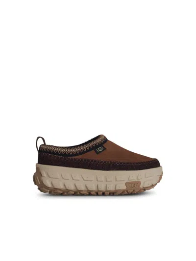 UGG VENTURE' BROWN SUEDE SNEAKERS