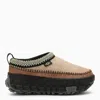 Ugg Venture Daze Flatform Suede Mules In Beige