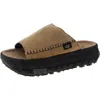 Ugg Venture Daze Mens Suede Slip-on Slide Sandals In Brown