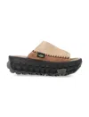 Ugg Venture Daze Platform Slide Sandal In Sand Black