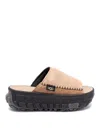 Ugg Venture Daze Platform Slide Sandal In Beige