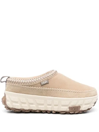 Ugg Beige Suede Sneakers In Brown