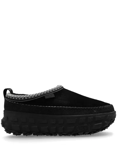 Ugg Venture Daze Platform Contrast Stitched Slippers In Black