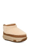 Ugg ® Venture Daze Ultra Mini Genuine Shearling Platform Bootie In Natural