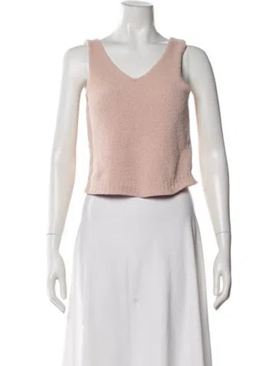 Pre-owned Ugg V-neck Sleeveless Top In Pink