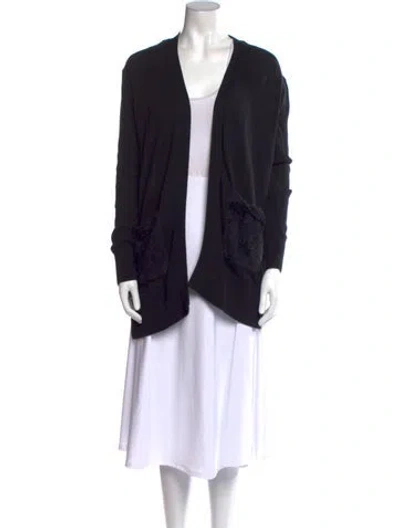 Pre-owned Ugg V-neck Sweater In Black