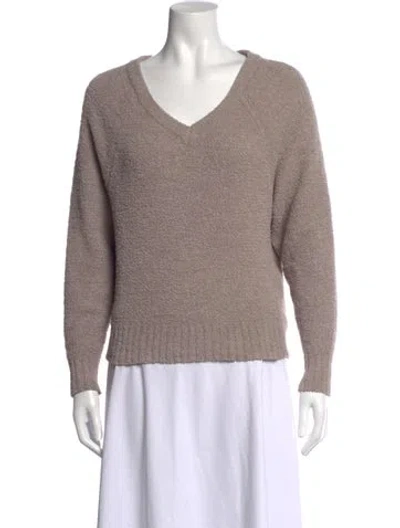 Pre-owned Ugg V-neck Sweater In Grey/neutrals