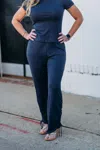 Ugg Vyanna Pant Rib Knit In Thundercloud In Blue