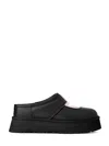 Ugg Bea Platform Leather Mules In Black