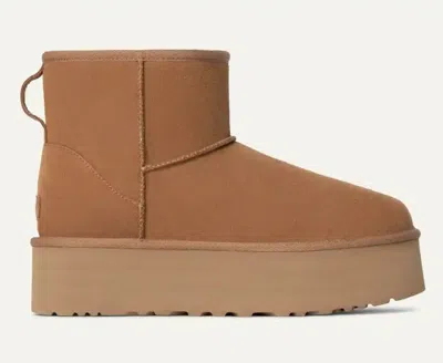Ugg W 经典迷你厚底鞋 In Brown