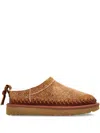 Ugg Camel Suede Classic Micro Biarritz Slippers In Brown