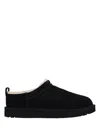 Ugg Classic Micro Suede Mules In Black
