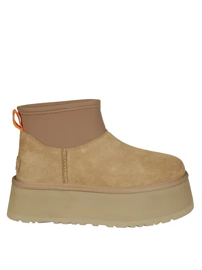 Ugg W Classic Mini Dipper Ankle Boots In Brown