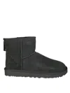 Ugg Mini Ii Suede Ankle Boots In Black