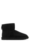 Ugg Classic Ultra Mini Suede Boots For Woman In Black