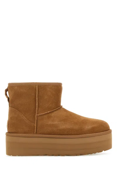 Ugg Classic Mini Platform Boots In Chestnut-brown