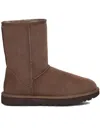 Ugg Classic Short Ii High Heels Ankle Boots In Brown Suede In Brown