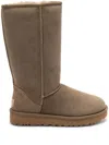 Ugg Womens Tan Classic Ii Tall Logo-embellished Suede Boots Eur 37 / 4 Uk