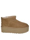 Ugg Classic Ultra Mini Platform Ankle Boots In Brown