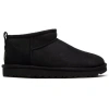 Ugg Round-headed Flat-bottomed Short Boots In Nero