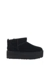 Ugg 'ultramini' Black Boots With Platform