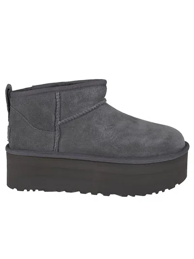 Ugg W Classic Ultra Mini Platform Boots In Gray