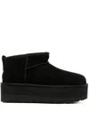Ugg 'ultramini' Black Boots With Platform In Nero