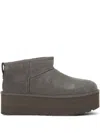 Ugg W Classic Ultra Mini Platform Shoes In Gray