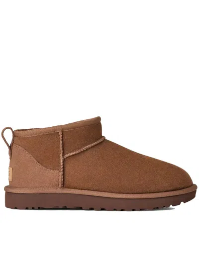 Ugg W Classic Ultra Mini Shoes In Brown