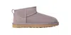 Ugg Classic Ultra Mini Suede Ankle Boots In Sugarplum