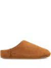 Ugg Suede Leather Slipper Boots In Brown