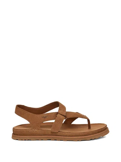 Ugg W Goldengaze Toe Post In Silver