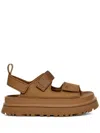 Ugg Goldenglow Flatform Sandals In Brown