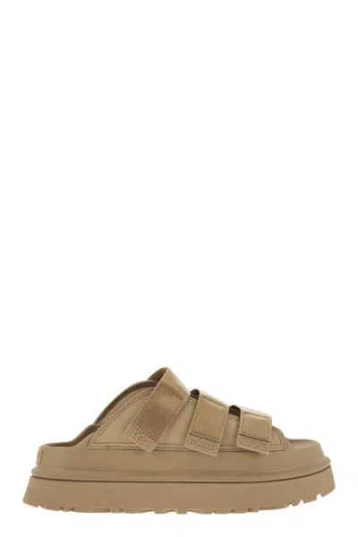 UGG UGG W GOLDENGLOW SLIDE DARK SAND
