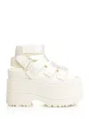 Ugg Goldenrise Platform Sandals In Beige