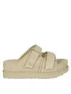 Ugg Suede Slip-on Mules With Adjustable Straps In Brown