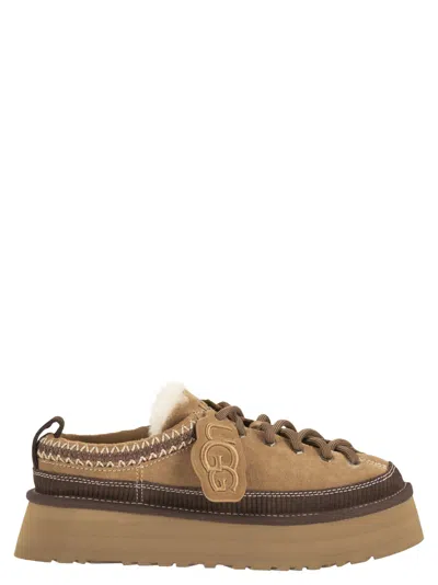 Ugg W Heritage - Suede Platform Trainer Mules In Multi
