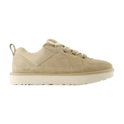 Ugg W Lo Lowmel Sneakers  Leather Beige In Sand