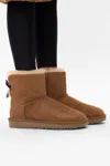 Ugg Mini Bailey Bow Ii Shearling Fur Boots In Brown