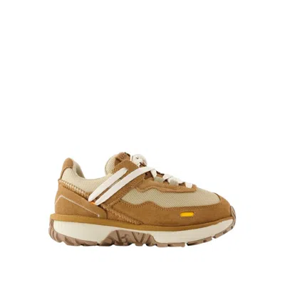 Ugg W Retrofi Low Sneakers - Leather - Brown In Beige