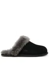 Ugg Black Suede Scuffette Ii Slippers In Black