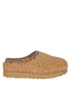 Ugg Tasman Maxi Curly Chestnut-coloured Slipper In Beige