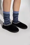 Ugg Tasman Stitch-detail Slippers In Black