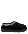 Ugg Tasman Stitch-detail Slippers In Nero