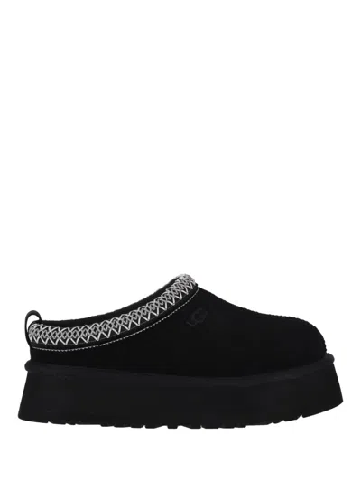Ugg Tazz Ii Suede Platform Mules In Black