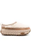 Ugg Venture Daze Cozy Shearling Flatform Shoes In Neutral