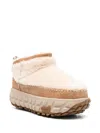 Ugg Venture Daze Cozy Shearling Flatform Shoes In 褐色